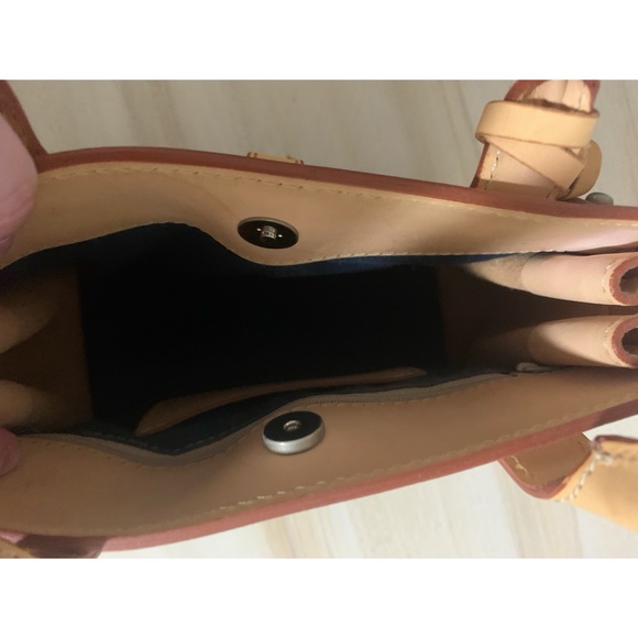 Brand: Dooney & Burke mini purse, Color: Blue and tan. Never been used - Picture 2 of 3